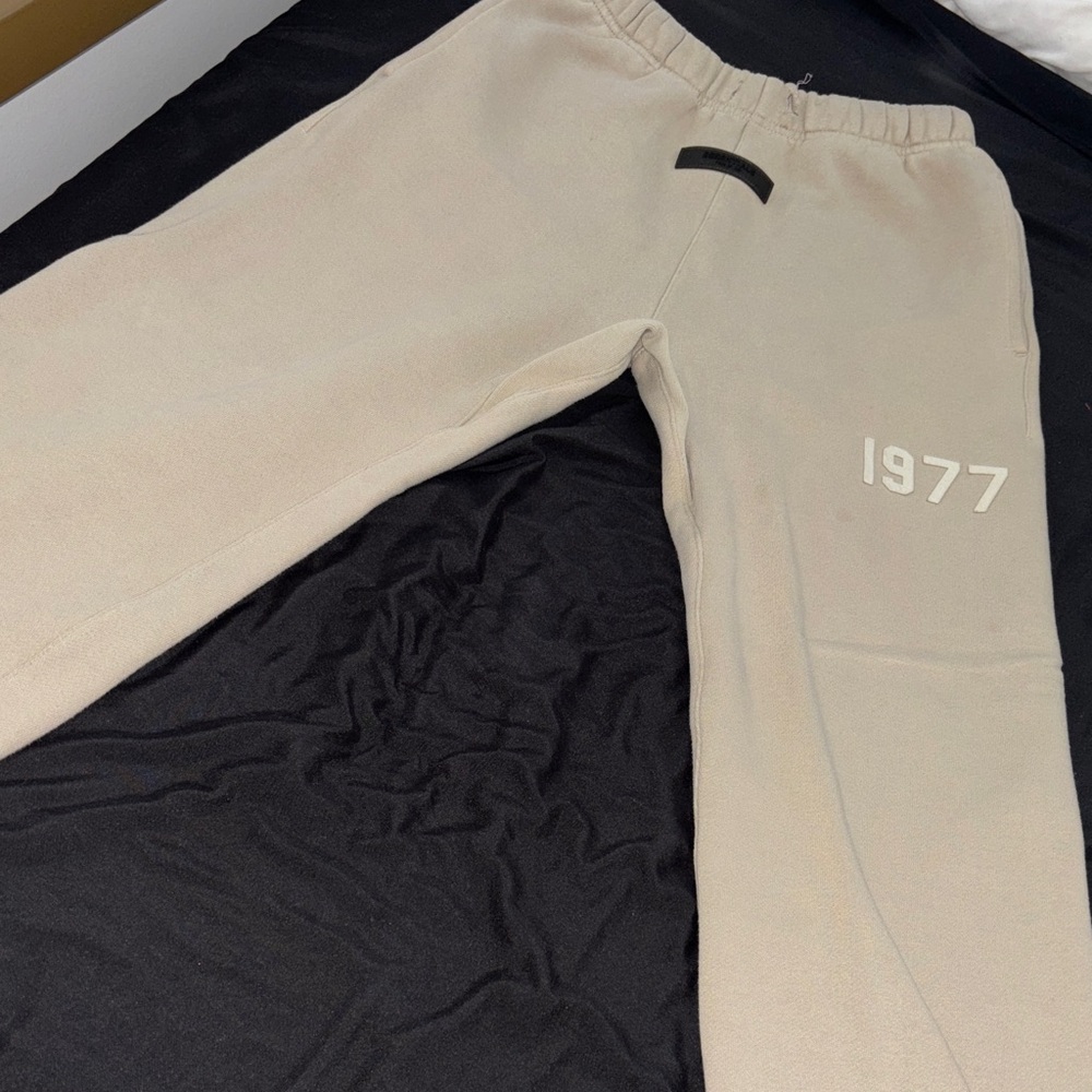 Kids  Beige Fear of God Essential Sweatpants